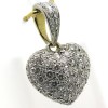 Pendentif cœur en or pavé de diamants Cupidon 327