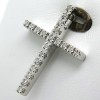 Pendentif croix en diamants sur monture en or blanc 329