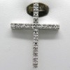Pendentif croix en diamants sur monture en or blanc 329