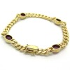 Bracelet vintage en or jaune et rubis Odéon 206