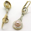 Boucles d'oreilles anciennes en or et perle Isabelle 235