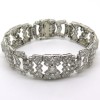 Haute Joaillerie ancienne - Bracelet art déco en platine et diamants 216
