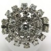 Bague en platine et diamants modèle marguerite 1714
