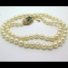 Collier de perles de culture circa 1950 fermoir tourmaline 316