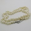 Collier de perles du Japon 341 fermoir or blanc