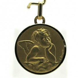 E. DROPSY - Médaille religieuse ancienne ange Raphaël 361