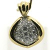 Bijou vintage d'occasion - Pendentif en or blanc or jaune et diamants 373