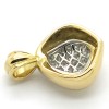Bijou vintage d'occasion - Pendentif en or blanc or jaune et diamants 373