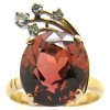 Tourmaline rose - Bague rubellite diamants 2360