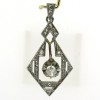 Bijou art déco 1920-1930 - Pendentif diamants art déco 375
