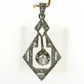 Bijou art déco 1920-1930 - Pendentif diamants art déco 375