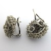 Boucles d'oreilles or blanc diamants Odéon 137