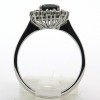 Bague saphir ovale entourage diamants 1832