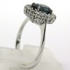 Bague saphir ovale entourage diamants 1832