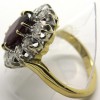 Bague Pompadour rubis entourage douze diamants 2 ors 1811