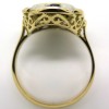 Bague vintage monture en or jaune saphir 7,19 carats diamants - Pont Marie 1858