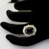 Bague vintage monture en or jaune saphir 7,19 carats diamants - Pont Marie 1858