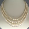 Collier trois rangs de perles Akoya vintage 283 - Achat vente expertise à Paris