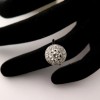 Bague de fiançailles art déco diamants platine or blanc – Modèle Fusion 1821